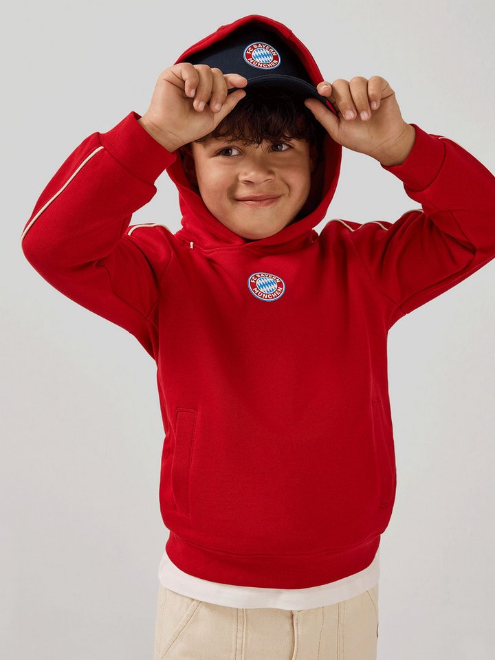 FC Bayern München Kapuzenpullover FC Bayern München, Hoodie Essentials, Kinder, Rot – Bild 3 von 5