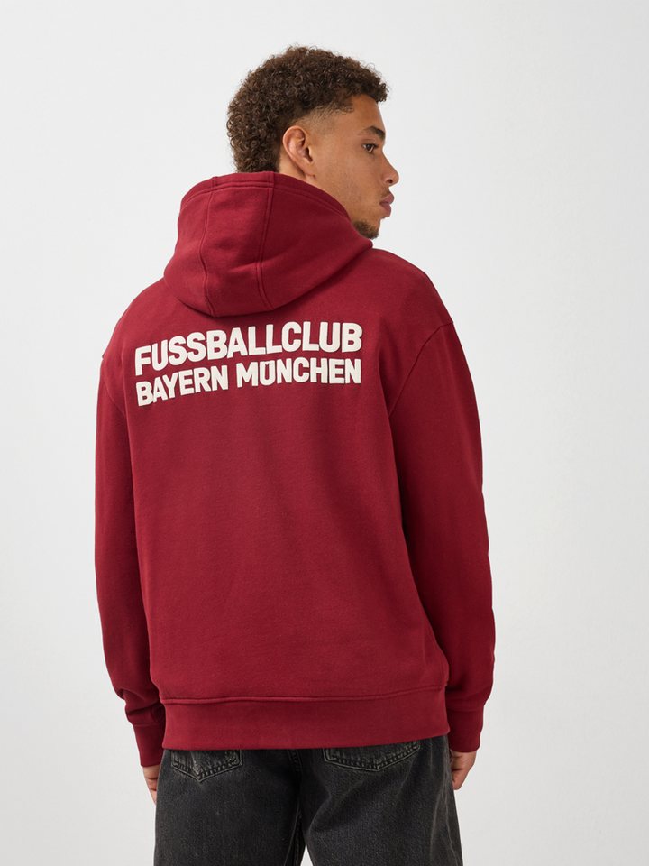 FC Bayern München Kapuzenpullover FC Bayern München, Hoodie Premium Essentials, Herren, Bordeaux – Bild 2 von 5