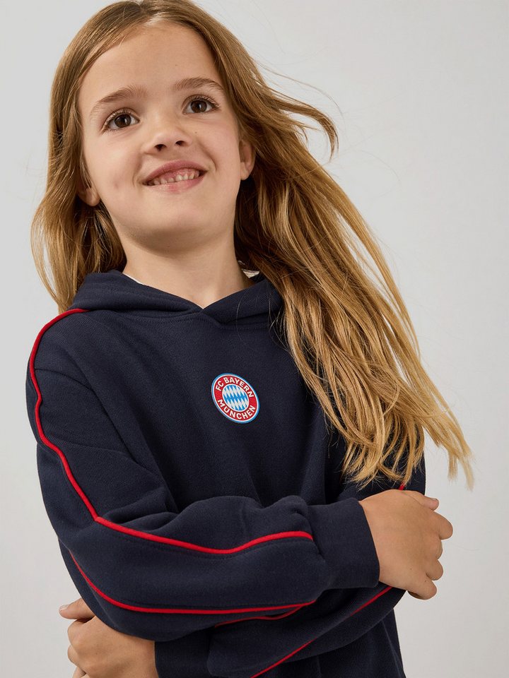 FC Bayern München Kapuzenpullover FC Bayern München, Hoodie Essentials, Kinder, Navy – Bild 3 von 5
