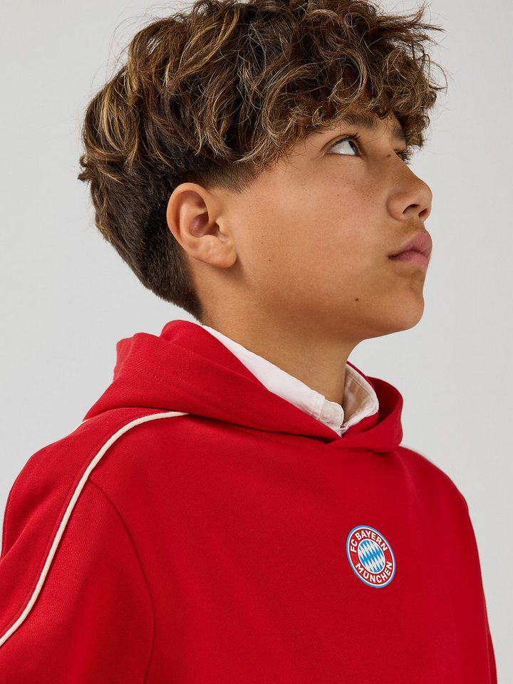 FC Bayern München Kapuzenpullover FC Bayern München, Hoodie Essentials, Kinder, Rot – Bild 3 von 5
