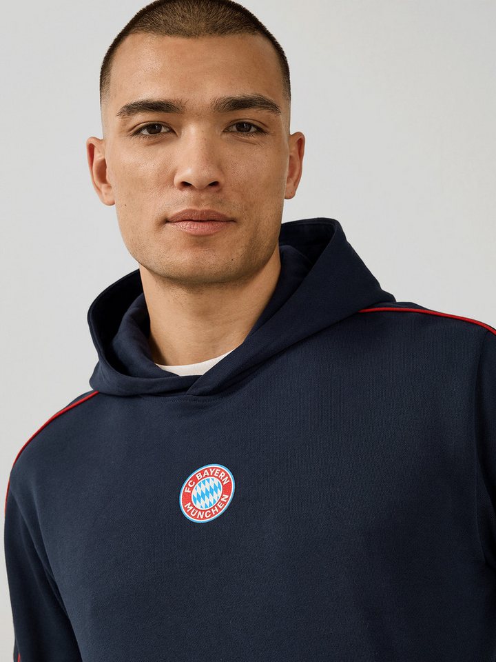 FC Bayern München Kapuzenpullover FC Bayern München, Hoodie Essentials, Herren, Navy – Bild 3 von 5