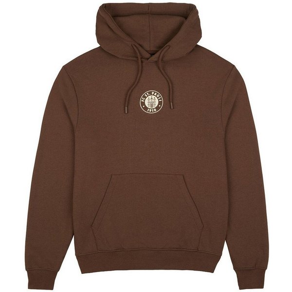 FC St. Pauli Kapuzenpullover FC St. Pauli - Kapuzenpullover "Logo braun/off white"