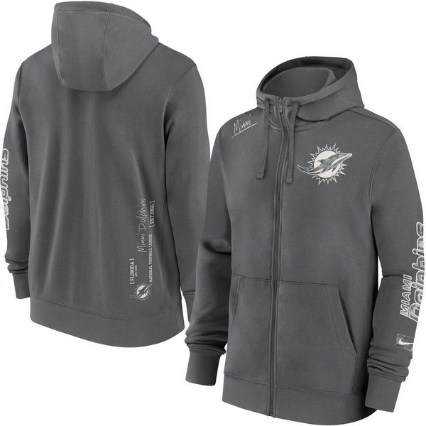 Nike Kapuzenpullover Nike Hoodie Miami Dolphins Nike Full-Zip Fleece