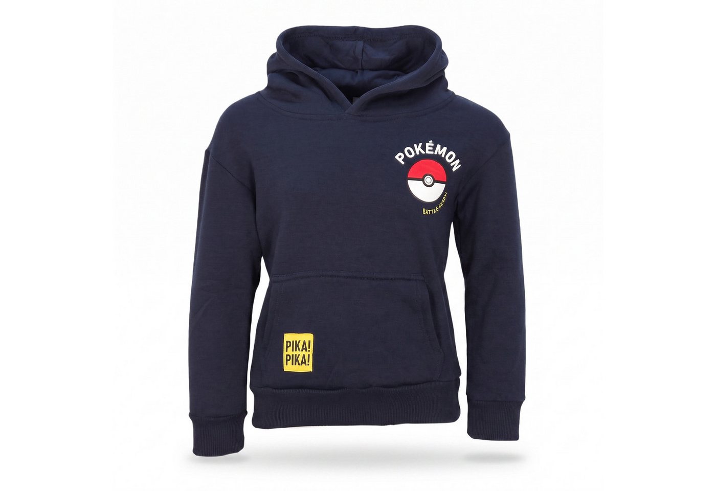 POKÉMON Kapuzenpullover Pokemon Pikachu Kinder Jungen Hoodie Pulli Gr. 98 bis 128 – Bild 2 von 5