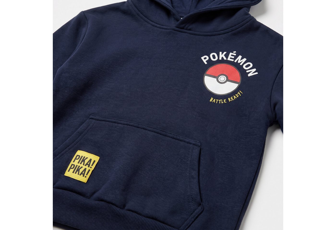POKÉMON Kapuzenpullover Pokemon Pikachu Kinder Jungen Hoodie Pulli Gr. 98 bis 128 – Bild 4 von 5