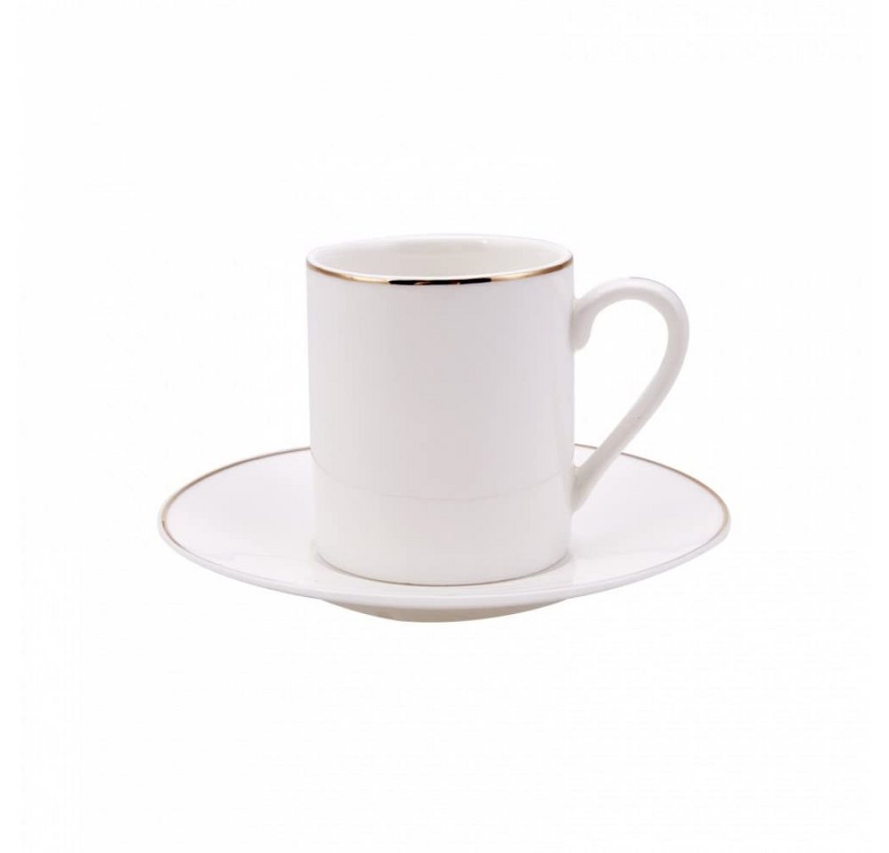 Karaca Kaffeeservice Elda 80 ml Kaffeetasse mit Untertasse Set für 6 Personen - Weiß, 6 Personen – Bild 4 von 5