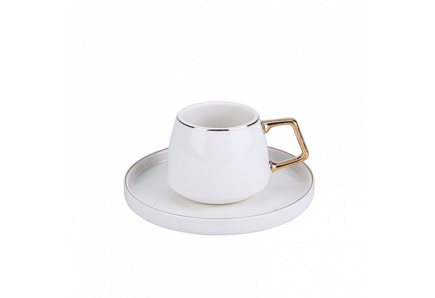 Karaca Kaffeeservice Saturn Türkische Kaffeetasse mit Untertasse Set 6 Personen Gold, 6 Personen – Bild 3 von 5
