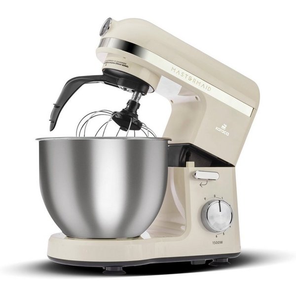 Karaca Küchenmaschine, Mastermaid Chef Pro 5L Küchenmaschine Mixer 1500W, Weiche Creme