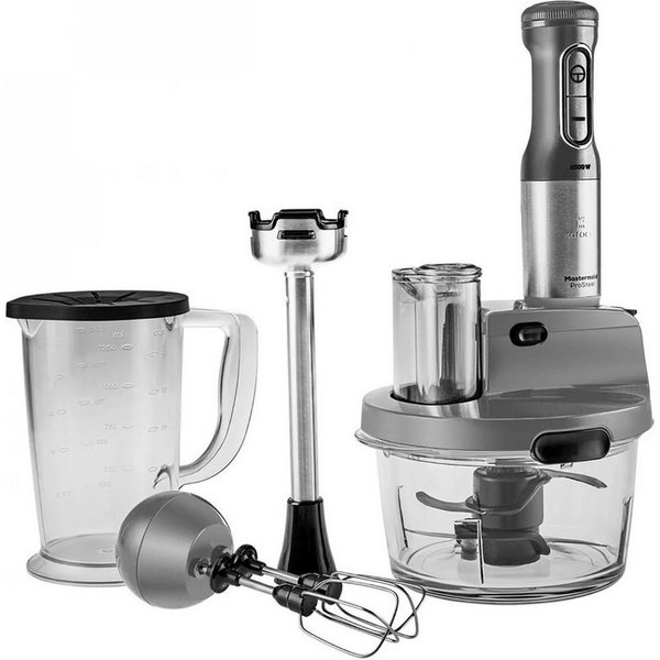 Karaca Küchenmaschine Mastermaid Küchenroboter aus Stahlglas Standmixer Zeerkleinerer 2500 W Galaxy Grey
