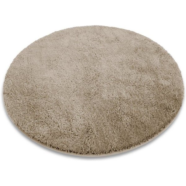 Karat Badematte Bari Hazy, Rund, Badteppich, Viele verschiedene Farben & Größen, Höhe 30 mm, Weicher & dichter Flor, Polyester, Mikrofaser, Rund, besonders weic