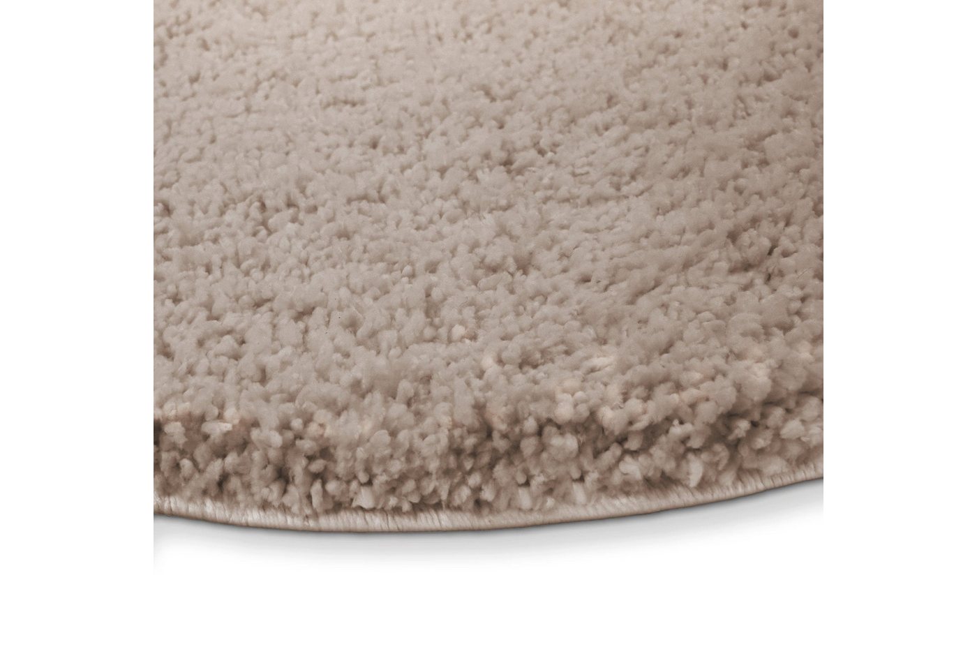 Karat Badematte Bari Hazy, Rund, Badteppich, Viele verschiedene Farben & Größen, Höhe 30 mm, Weicher & dichter Flor, Polyester, Mikrofaser, Rund, besonders weic – Bild 2 von 3