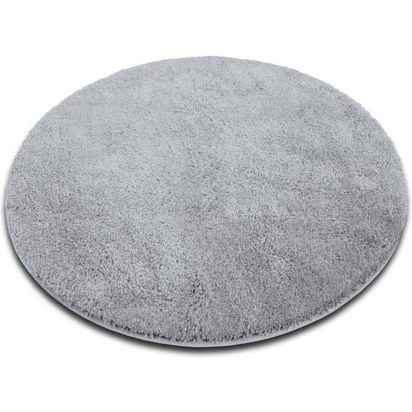 Karat Badematte Bari Hazy, Rund, Badteppich, Viele verschiedene Farben & Größen, Höhe 30 mm, Weicher & dichter Flor, Polyester, Mikrofaser, Rund, besonders weic