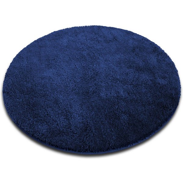 Karat Badematte Bari Hazy, Rund, Badteppich, Viele verschiedene Farben & Größen, Höhe 30 mm, Weicher & dichter Flor, Polyester, Mikrofaser, Rund, besonders weic