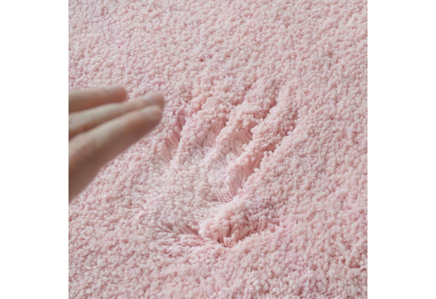 Karat Badematte Bari Hazy, Rechteckig, In verschiedenen Farben & Größen erhältlich, Höhe 30 mm, Weicher & dichter Flor, Polyester, Mikrofaser, Rechteckig, beson – Bild 3 von 5