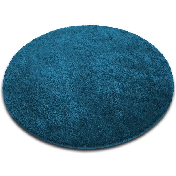 Karat Badematte Bari Hazy, Rund, Badteppich, Viele verschiedene Farben & Größen, Höhe 30 mm, Weicher & dichter Flor, Polyester, Mikrofaser, Rund, besonders weic