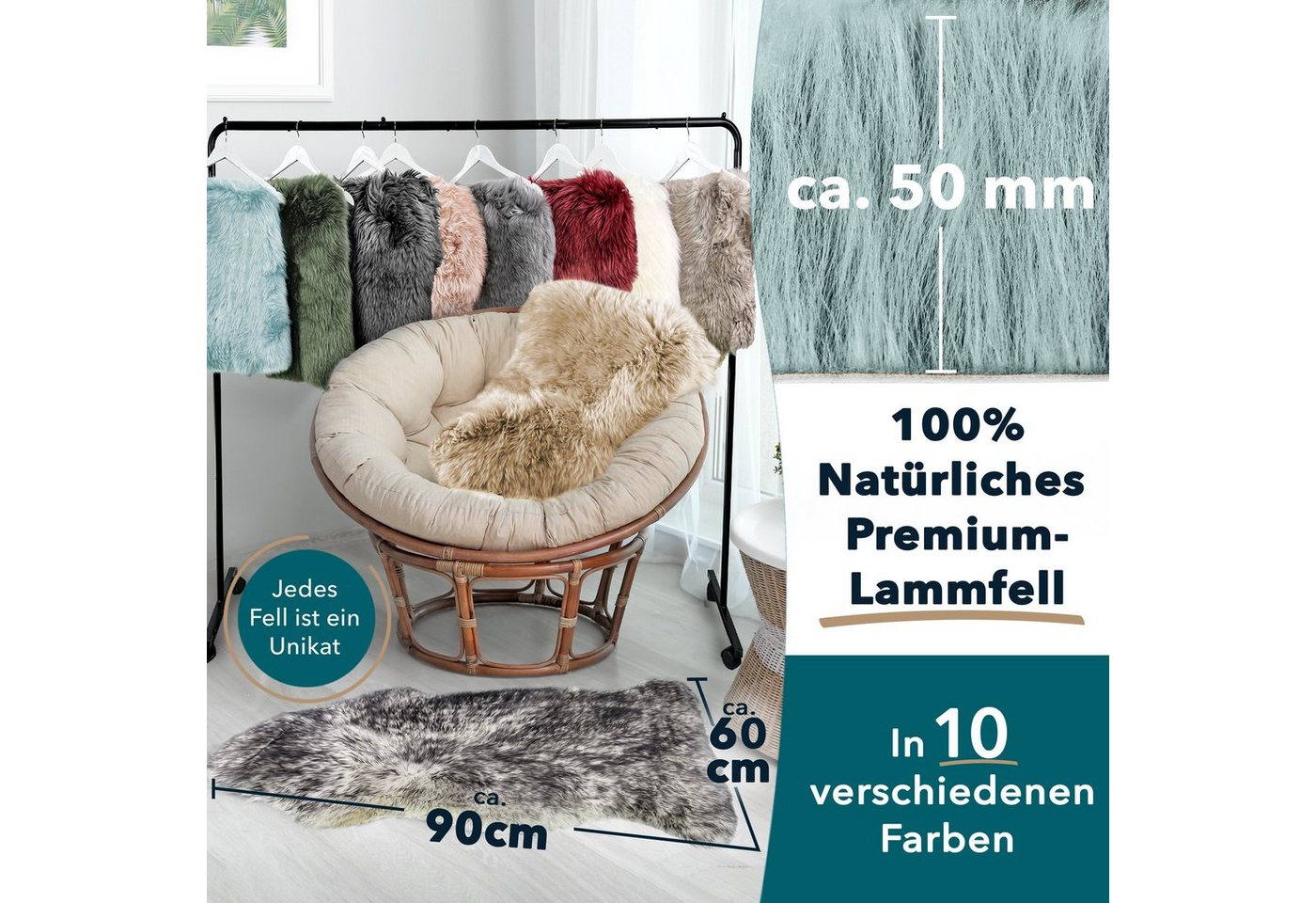 Karat Fellteppich Audrey, Hautfreundlich – Bild 5 von 5
