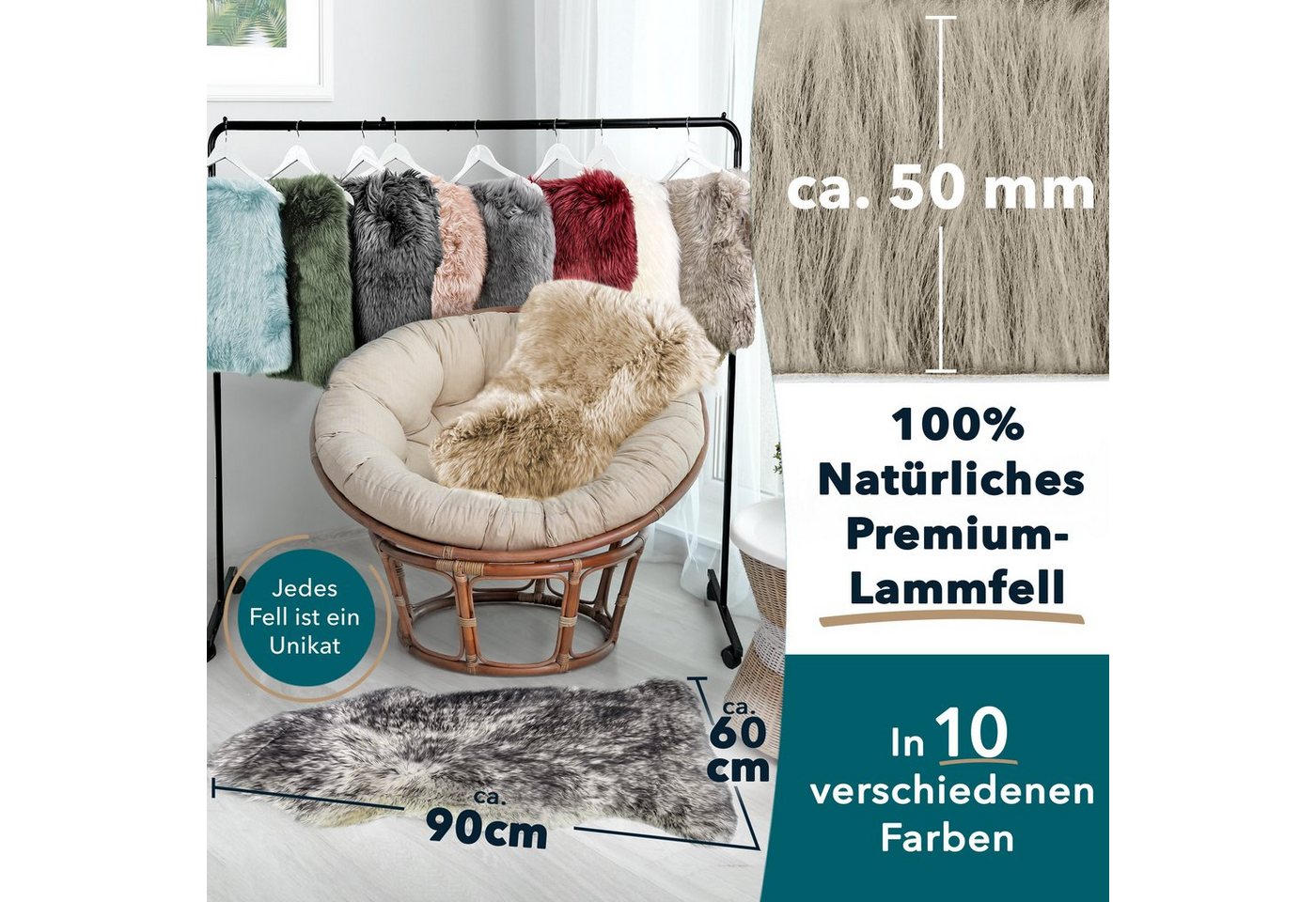 Karat Fellteppich Audrey, Hautfreundlich – Bild 5 von 5