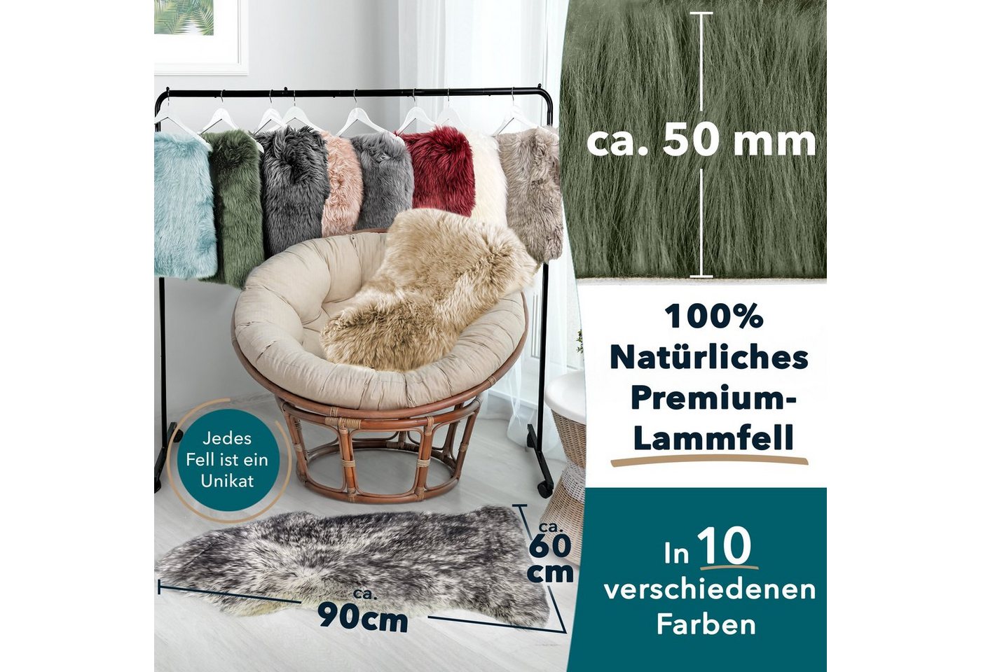 Karat Fellteppich Audrey, Hautfreundlich – Bild 5 von 5