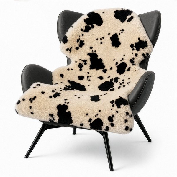Karat Fellteppich Design-Schaffell Audrey, Echtes Lammfell aus 100 % Schafwolle, Mit natürlichem Lederrücken