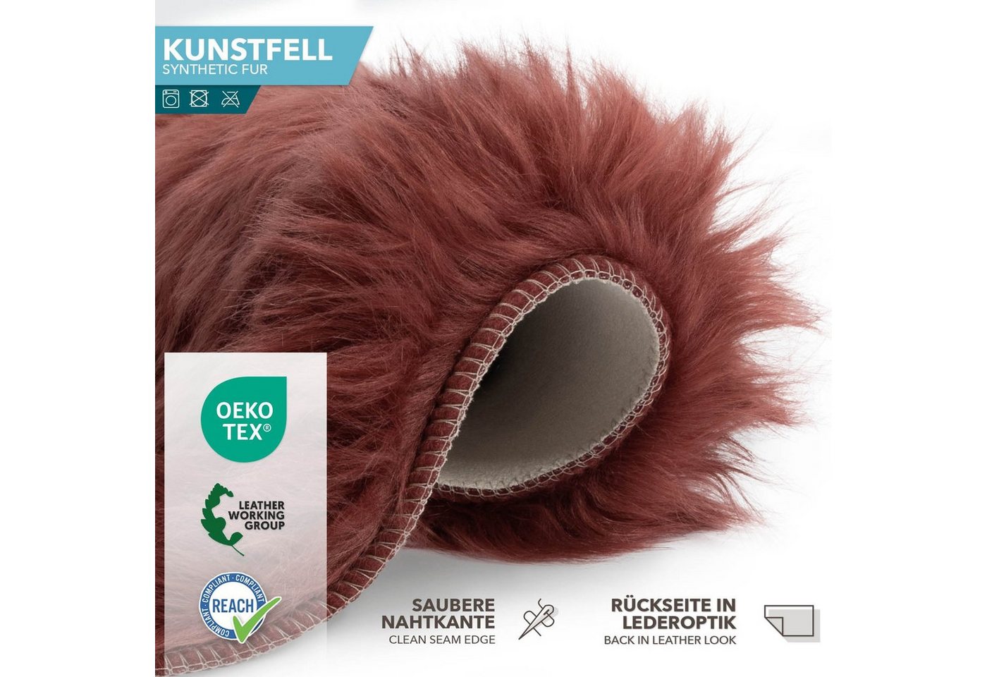 Karat Fellteppich Kunstfell Nelly, Kuschelig – Bild 5 von 5