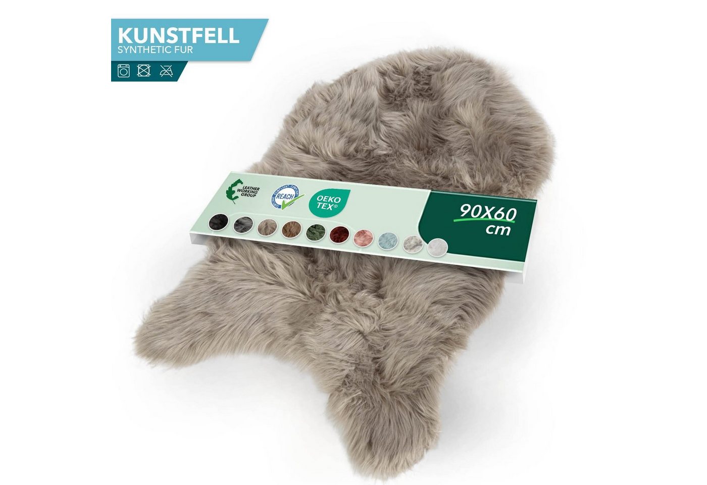 Karat Fellteppich Kunstfell Nelly, Kuschelig – Bild 3 von 5