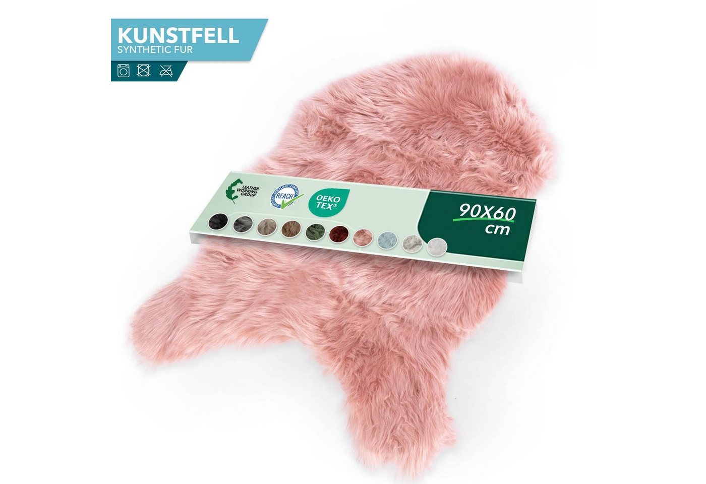 Karat Fellteppich Kunstfell Nelly, Kuschelig – Bild 3 von 5