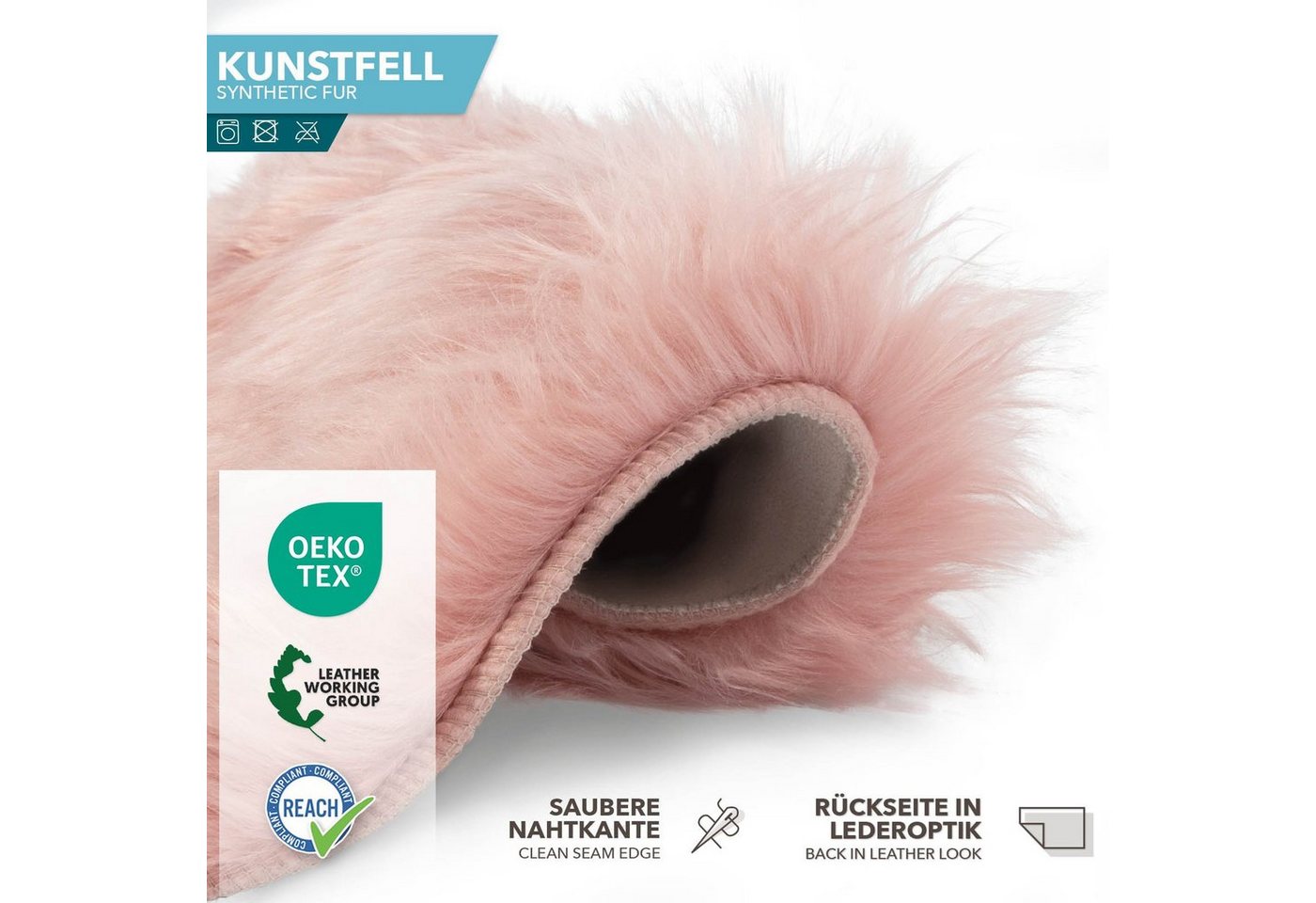 Karat Fellteppich Kunstfell Nelly, Kuschelig – Bild 5 von 5