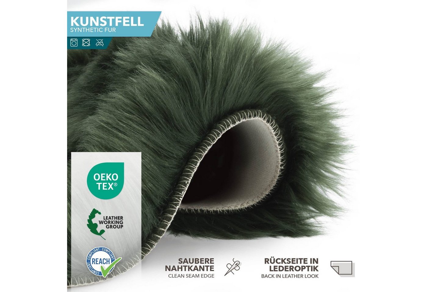 Karat Fellteppich Kunstfell Nelly, Kuschelig – Bild 5 von 5