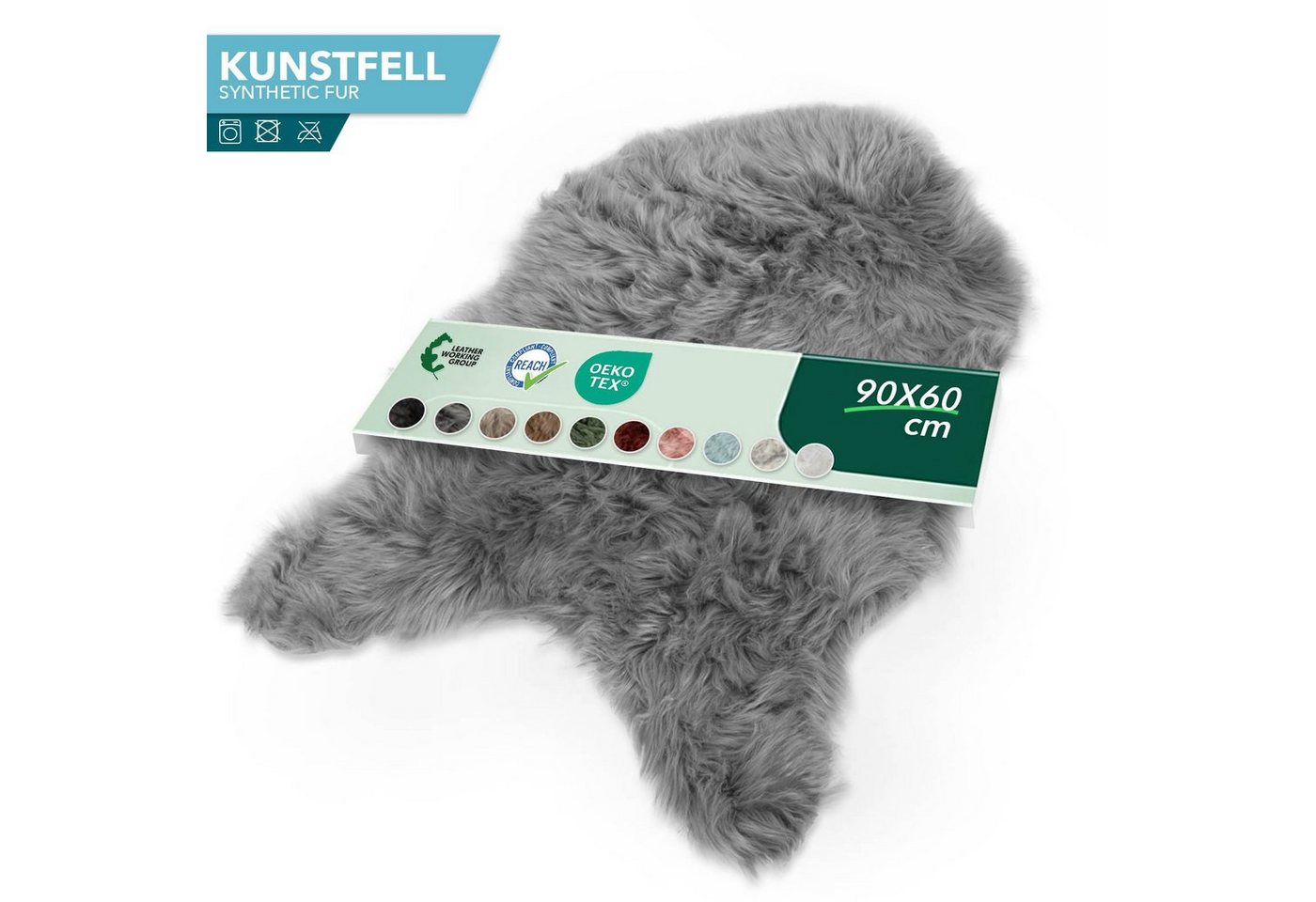 Karat Fellteppich Kunstfell Nelly, Kuschelig – Bild 3 von 5