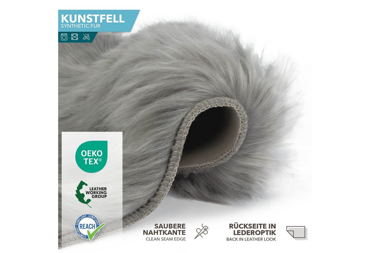 Karat Fellteppich Kunstfell Nelly, Kuschelig – Bild 5 von 5