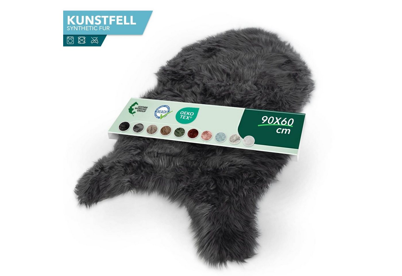 Karat Fellteppich Kunstfell Nelly, Kuschelig – Bild 3 von 5