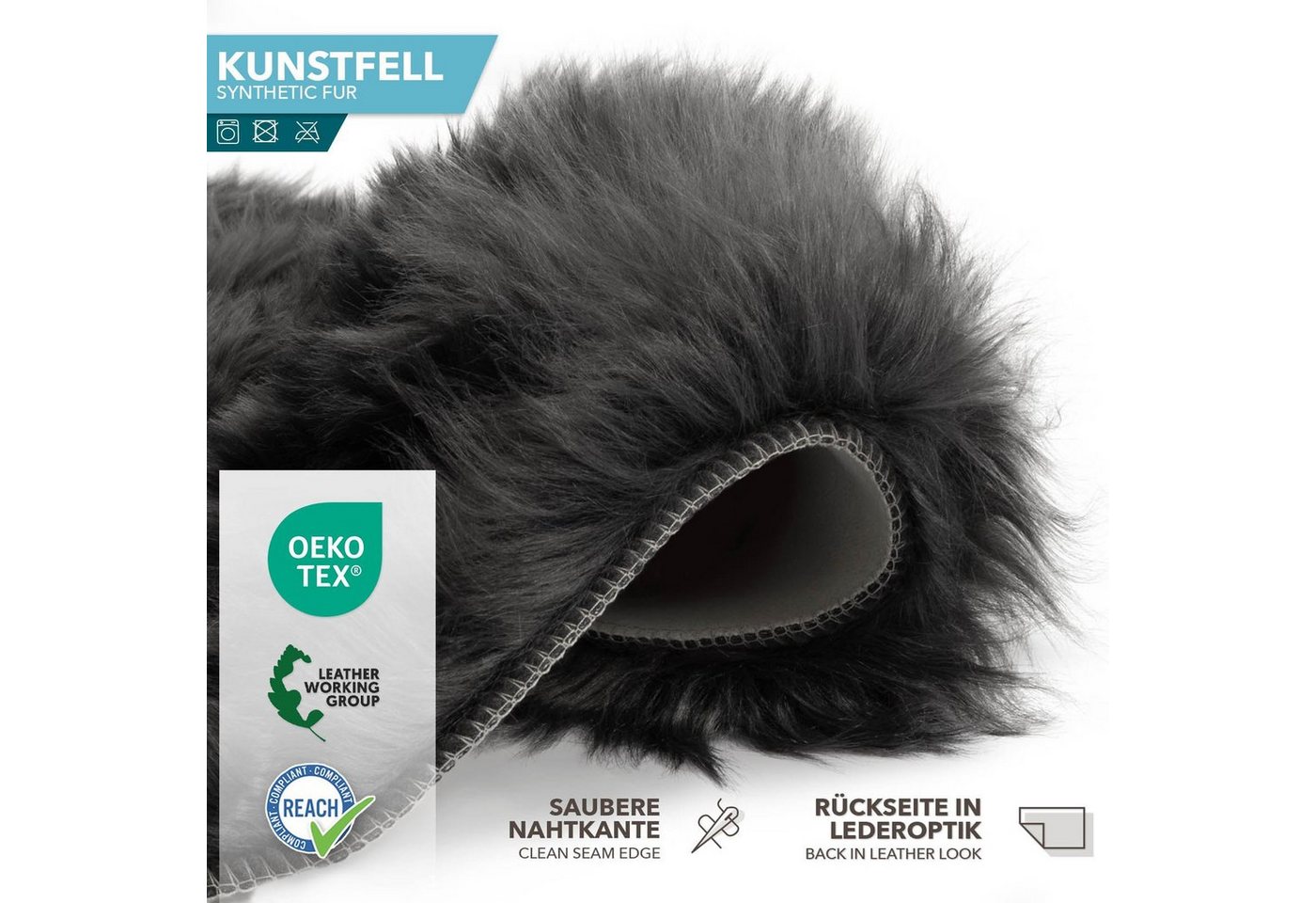 Karat Fellteppich Kunstfell Nelly, Kuschelig – Bild 5 von 5