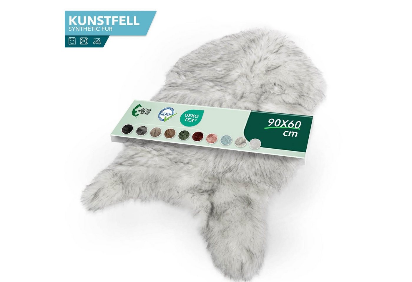 Karat Fellteppich Kunstfell Nelly, Kuschelig – Bild 3 von 5