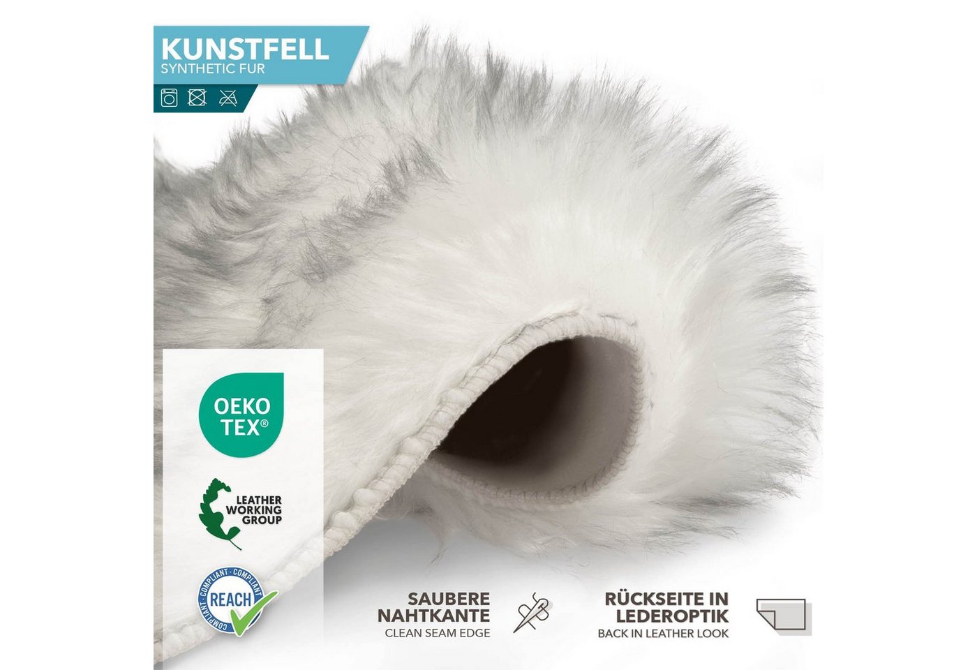 Karat Fellteppich Kunstfell Nelly, Kuschelig – Bild 5 von 5