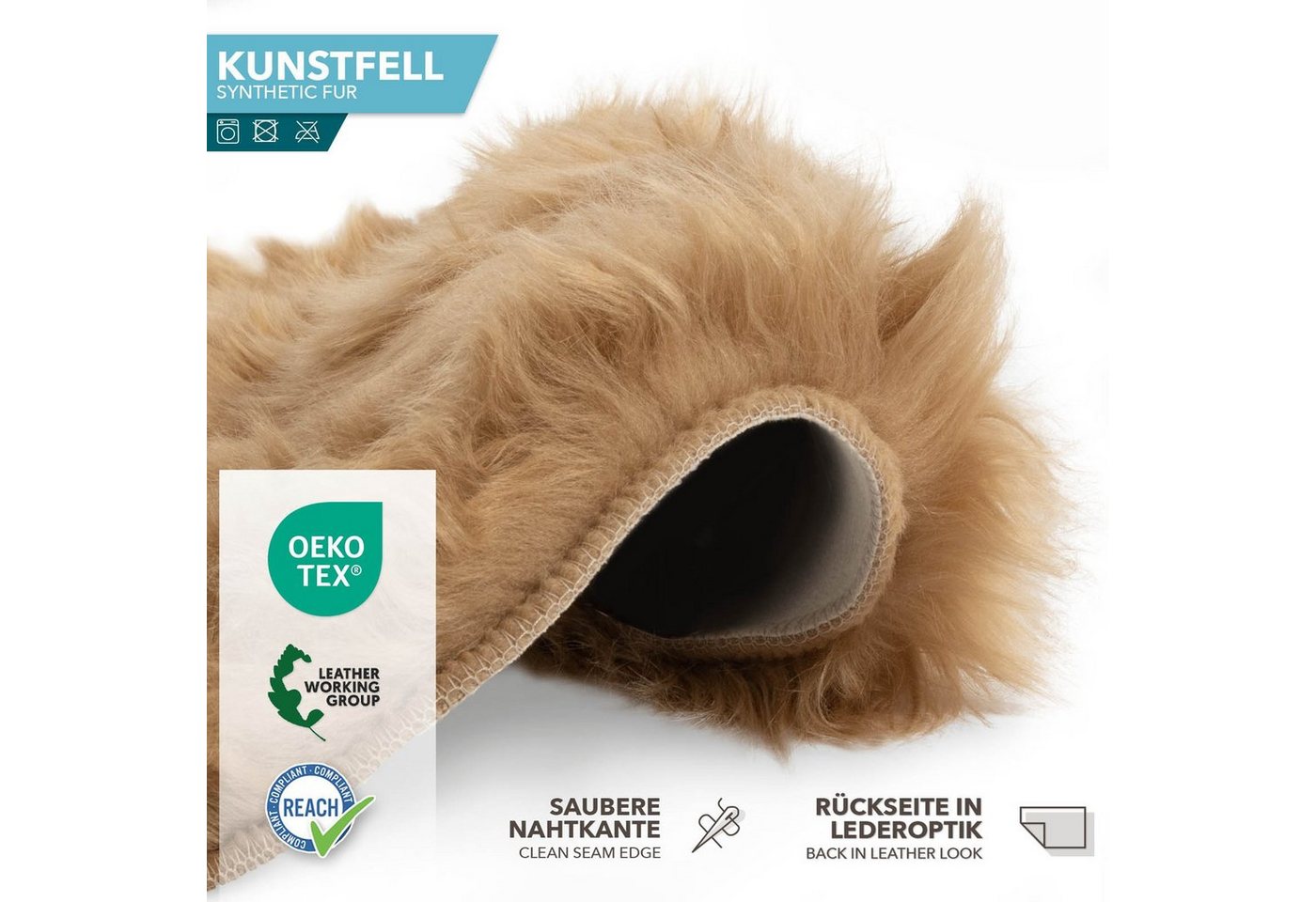 Karat Fellteppich Kunstfell Nelly, Kuschelig – Bild 5 von 5