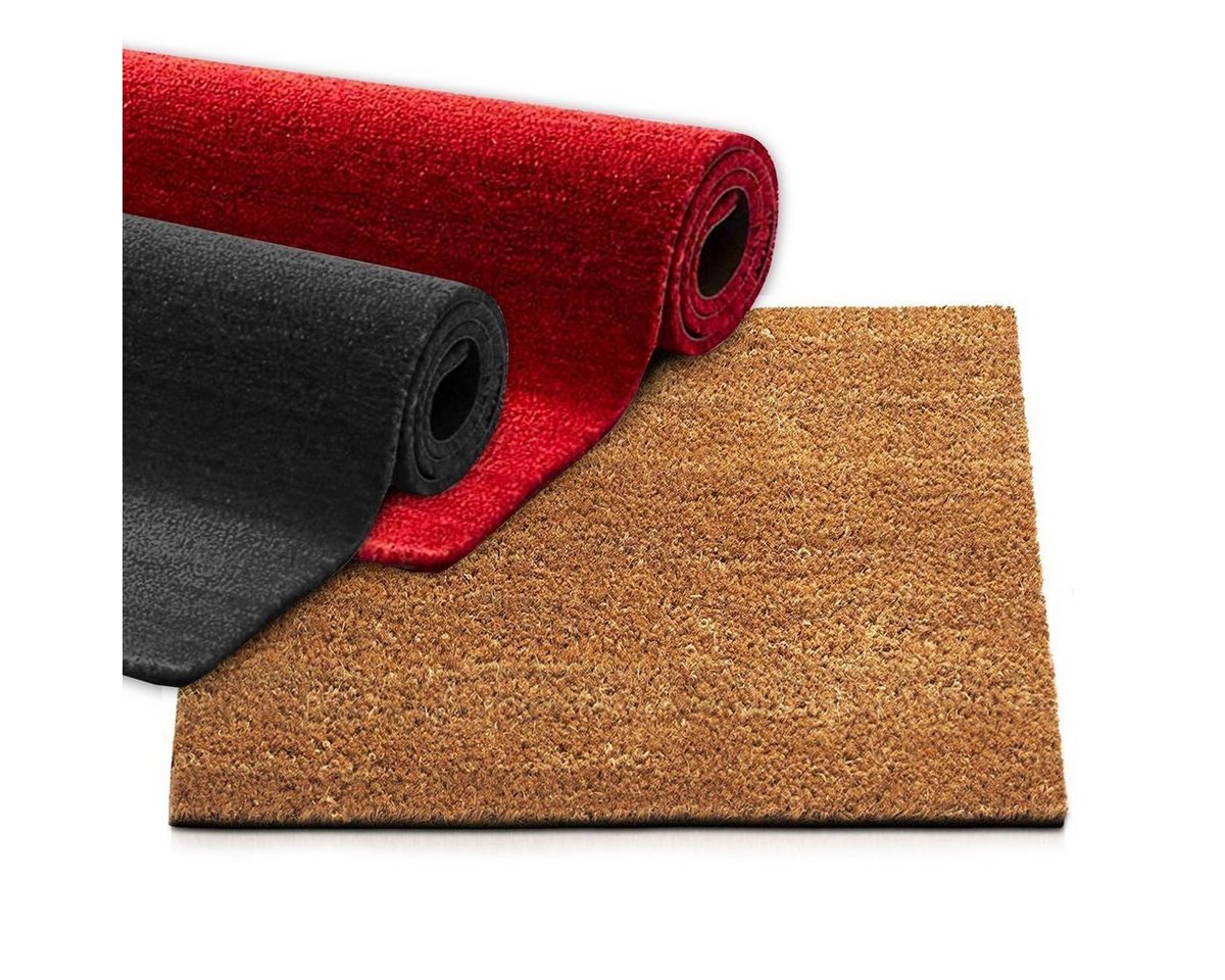 Karat Fußmatte Kokosmatte, 4 Farben, viele Größen, In- & Outdoor geeignet, rechteckig, Höhe: 17 mm – Bild 4 von 4