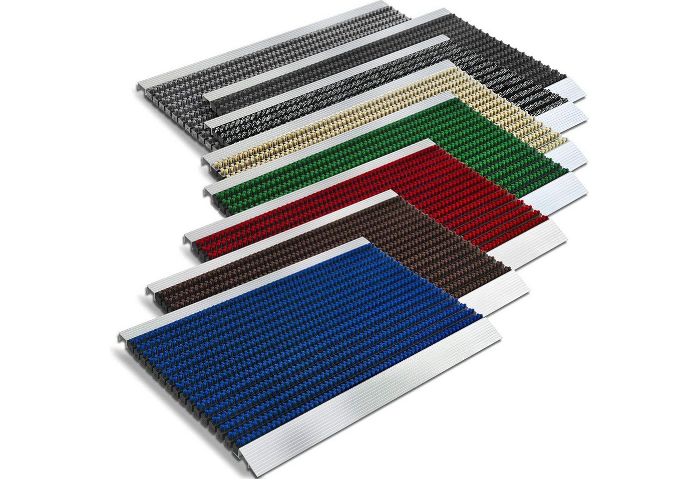 Karat Fußmatte Premium-Alumatte, verschiedene Farben & Größen, rutschfest, rechteckig, Höhe: 22 mm – Bild 5 von 5
