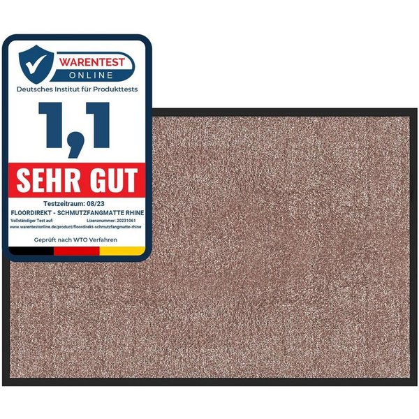 Karat Fußmatte Schmutzfangmatte Maly, verschiedene Größen & Farben, rechteckig, Höhe: 6 mm