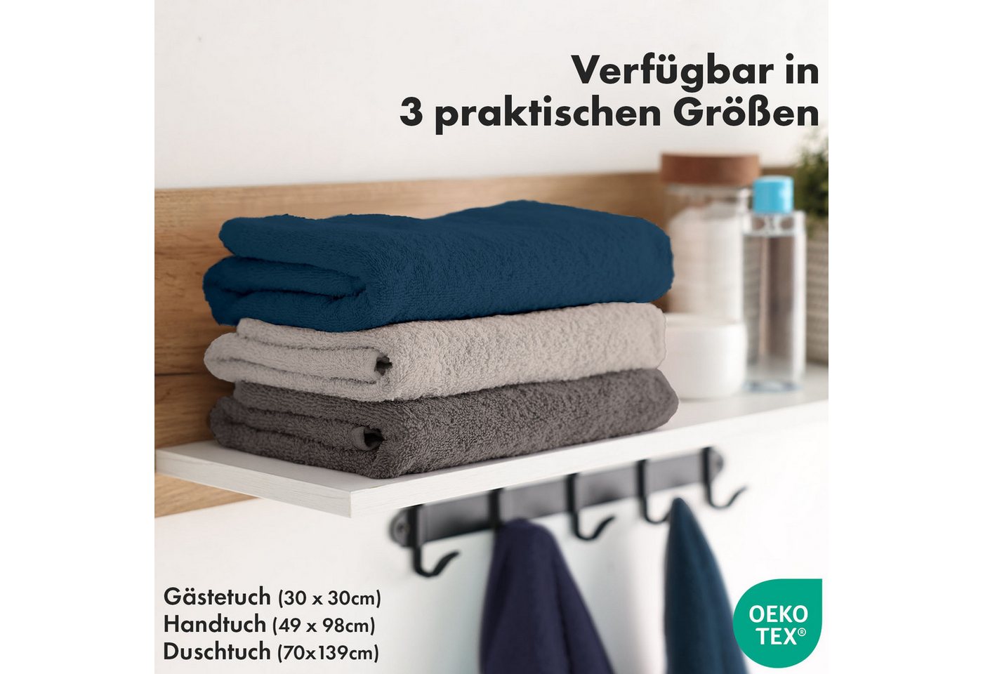 Karat Handtuch Bay, Sanft, saugstark und vielseitig nutzbar, Hochwertige Baumwolle in verschiedenen Größen und Farben – Bild 2 von 5
