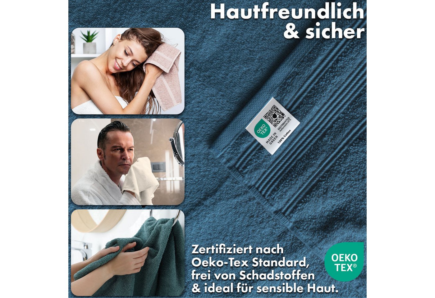 Karat Handtuch Bay, Sanft, saugstark und vielseitig nutzbar, Hochwertige Baumwolle in verschiedenen Größen und Farben – Bild 3 von 5