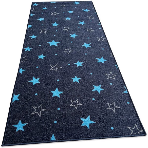 Karat Kinderteppich Teppichläufer Dots&Stars, Robust und Pflegeleicht, In zwei Designs