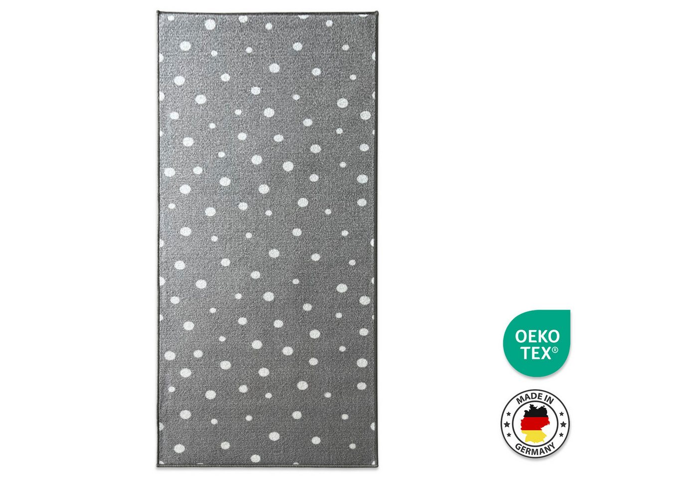 Karat Kinderteppich Teppichläufer Dots&Stars, Robust und Pflegeleicht, In zwei Designs – Bild 2 von 5