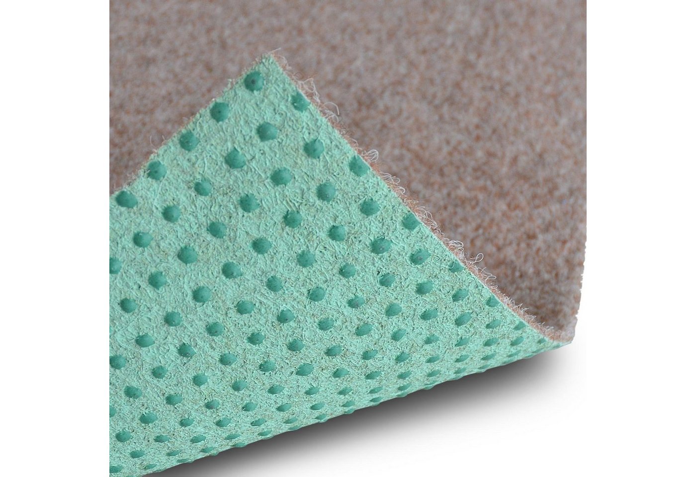 Karat Kunstrasen Brilliant Beige, Rasenteppich, verschiedene Größen, Drainagefunktion, Höhe: 4 mm – Bild 4 von 5