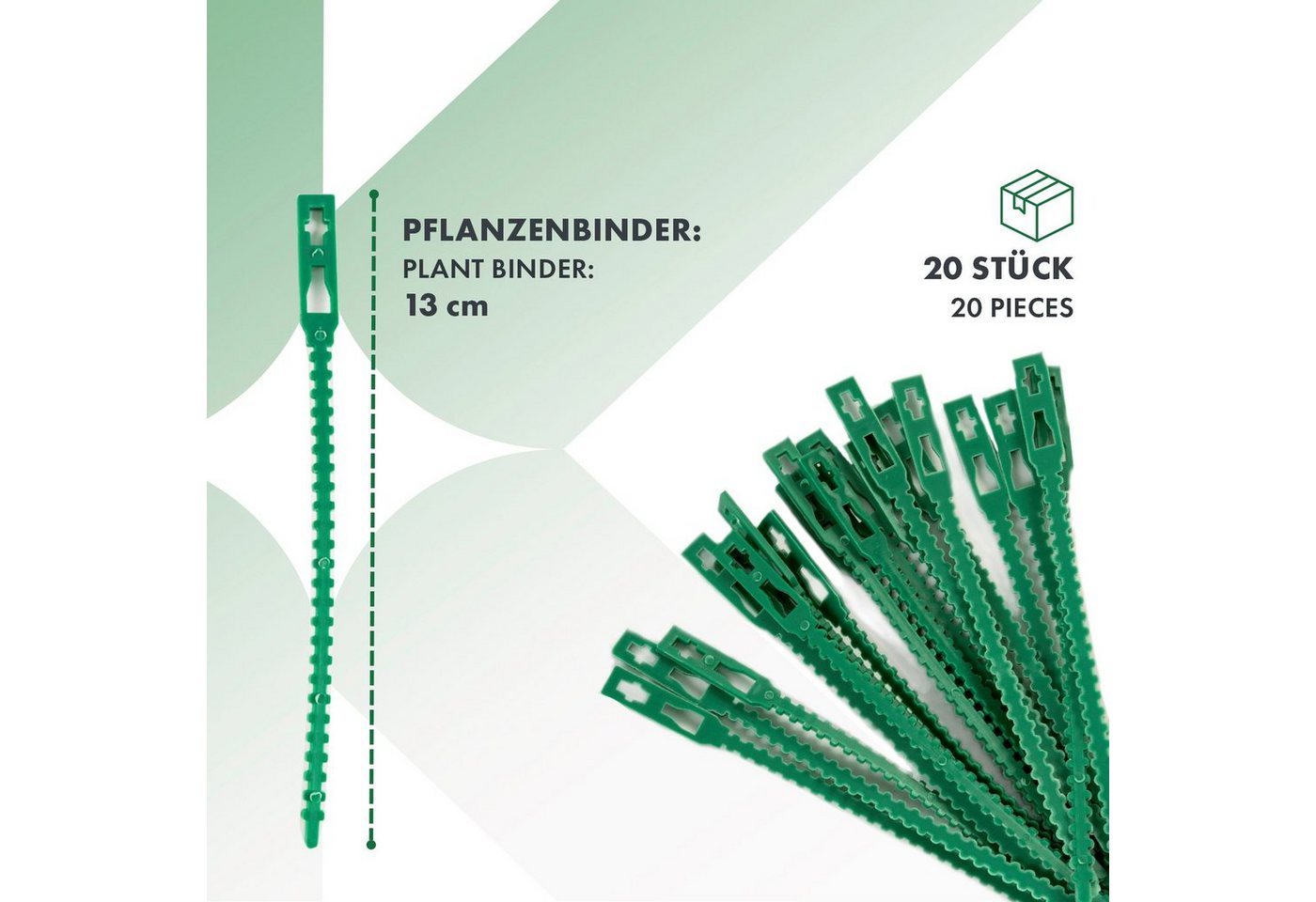 Karat Rankhilfe Pflanzennetz-Set Mina, Aus grünem Kunststoff, 42-teilig – Bild 4 von 5