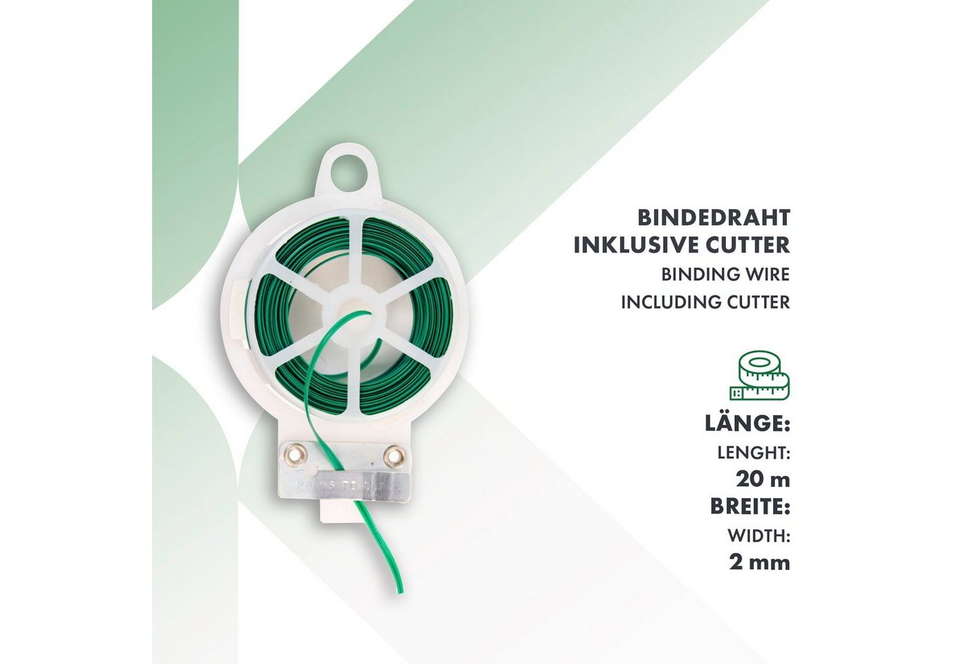 Karat Rankhilfe Pflanzennetz-Set Mina, Aus grünem Kunststoff, 42-teilig – Bild 5 von 5