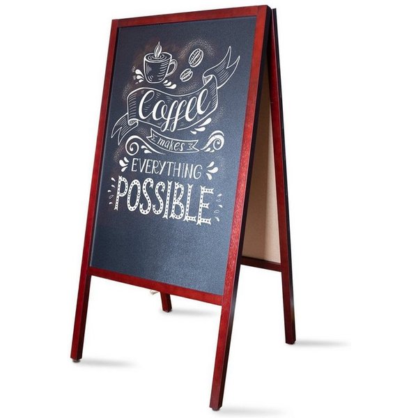 Karat Standtafel Kundenstopper Kreidetafel, Stopper, 2 Größen, 2 Farben, pflegeleicht