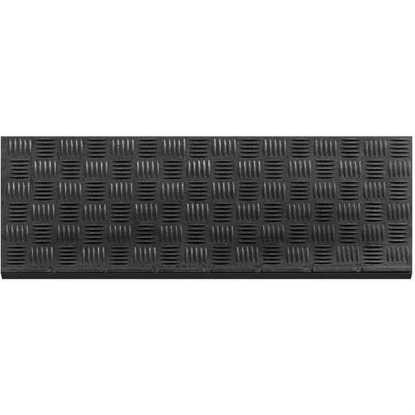 Karat Stufenmatte Stripe, Treppenschutz, Stufenschutz,25x75 cm, Schwarz, rechteckig, aus Gummi