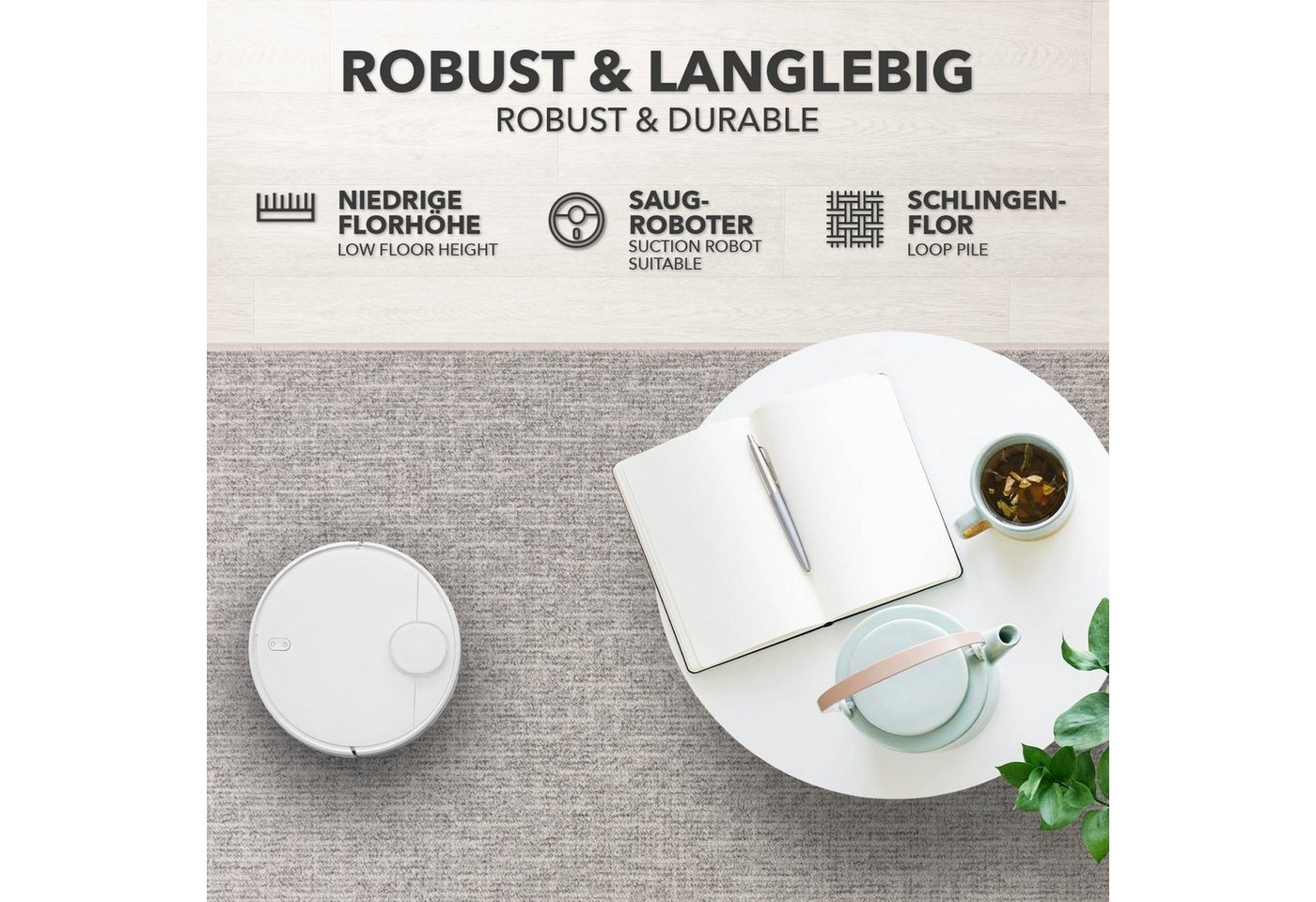 Karat Teppich Alto, pflegeleicht – Bild 5 von 5
