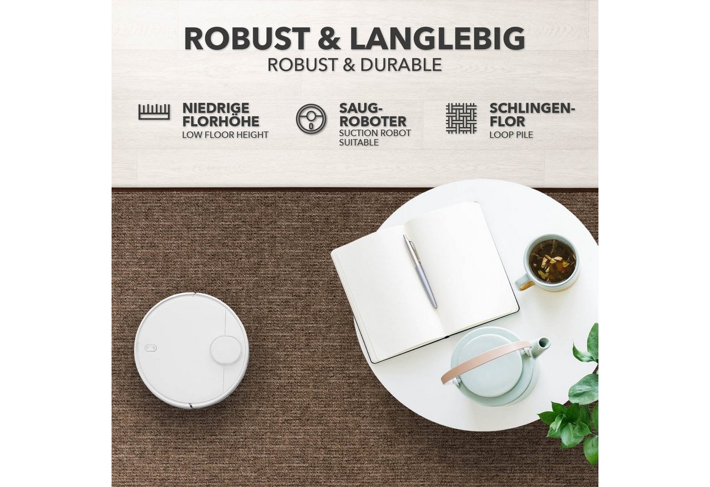Karat Teppich Alto, pflegeleicht – Bild 5 von 5