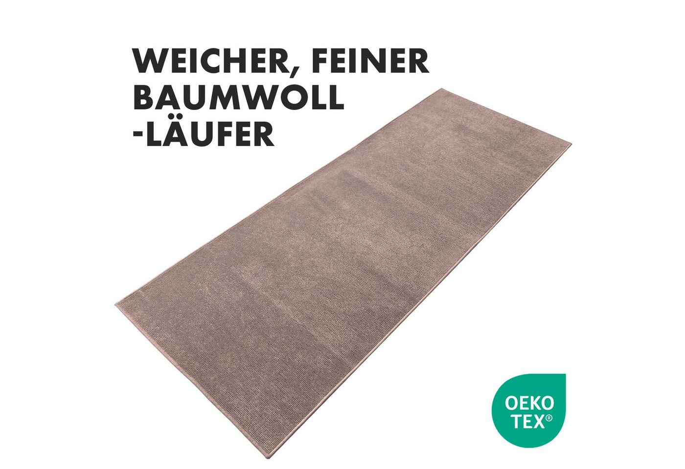 Karat Teppich Läufer auf Maß Azade, Hochwertige Jacquard Weberei, Erhältlich in vielen Farben – Bild 4 von 5
